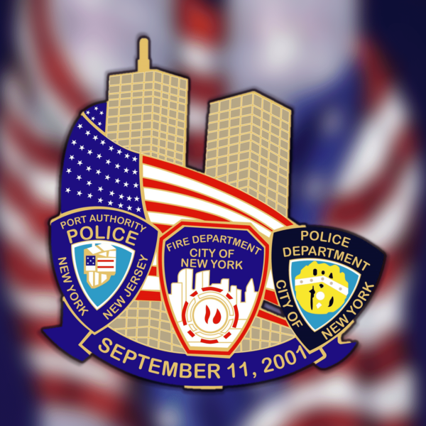 9/11 memorial Pin <br> (100 minimum)